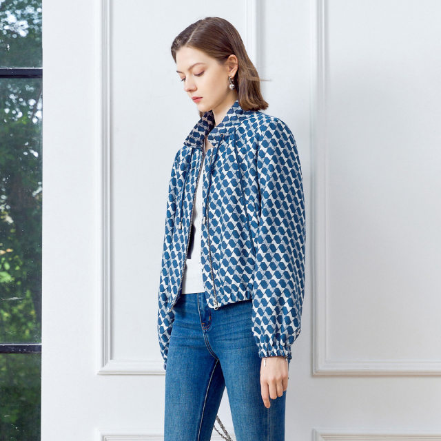Color plaid short jacket for women 2025 autumn new women's casual versatile loose fashionable temperament jacket