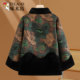 Woodpecker middle-aged and elderly women's imitation fur coat mother's velvet thickened hooded printed coat winter