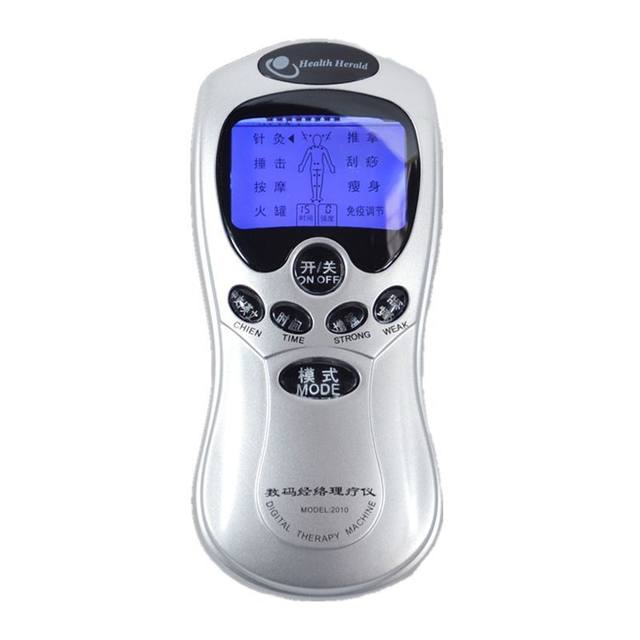 Rechargeable multifunctional digital meridian physiotherapy instrument full-body household small massage device electrotherapy acupuncture cervical massage device