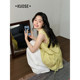 Wide color yellow green hollow vest vest suspender women's 2025 summer new sleeveless waist-hugging layered long top