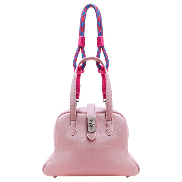 Hiatus Korean version of niche design weaving contrasting color shoulder strap dumpling dumplings bag underarmed litchi pattern simple shoulder shoulder bag
