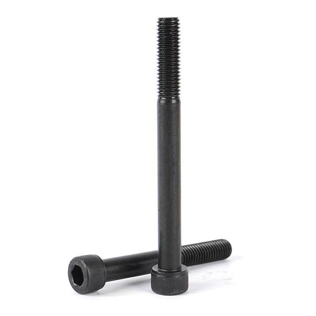 Half-thread 12.9 grade extended inner hexagonal screw rod high-strength alloy steel cup head bolt m3m4m5m6m8m10