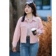 Qiyi large size women's clothing 2024 autumn model new short coat fat MM is thin and versatile outer set female 200JIN [is equal to 0.5 kg] outside wearing]
