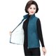 Middle -aged and elderly women's clothing autumn and winter velvet vests mothers plus velvet thickened large -size fleece horses clamping shoulder jacket vest
