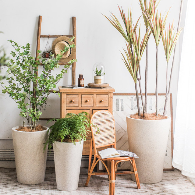 Warehouse-made European retro French flowerpot balcony courtyard garden large diameter simple home gardening foreign trade