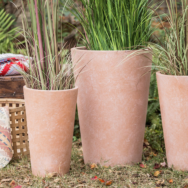 Warehouse-made European retro French flowerpot balcony courtyard garden large diameter simple home gardening foreign trade