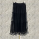 33016 European fashion versatile mid-length rear gauze skirt skirt cake skirt slimming new spring 2025