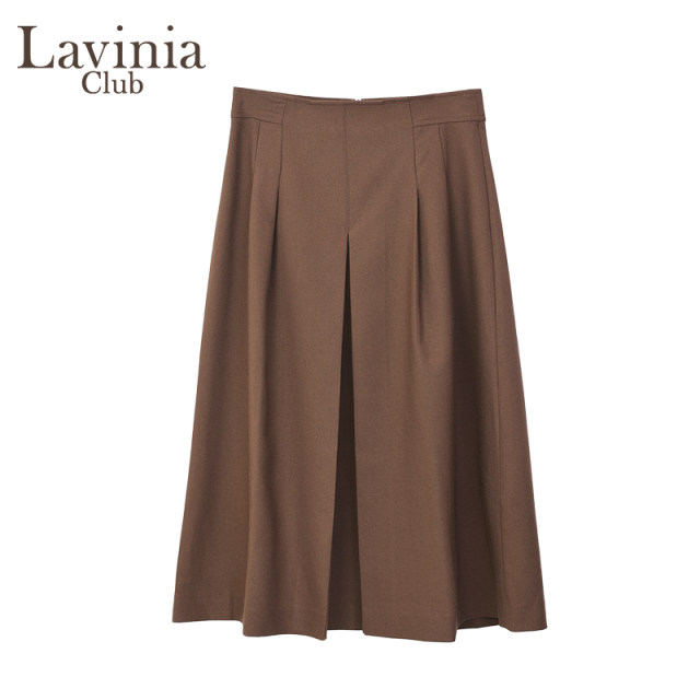 Lavinia professional commuting solid color suit skirt for women in spring and autumn new high-waisted slim drooping A-line skirt