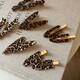 Autumn and winter new brown leopard print hairpin bangs clip broken hair side clip temperament versatile autumn and winter new side clip hairpin