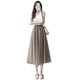 Skirt for women mesh skirt summer fashion high waist mid-length skirt fluffy skirt elastic waist A-line skirt sweet princess skirt