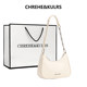 CHREHE/KULRS niche design genuine leather underarm bag for women 2025 new fashion crescent bag one-shoulder crossbody bag