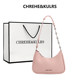CHREHE/KULRS niche design genuine leather underarm bag for women 2025 new fashion crescent bag one-shoulder crossbody bag