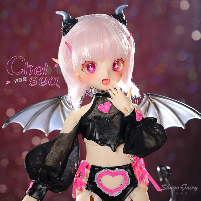 Big iron egg BJD doll 4 points SD doll Cocya Little Demon Makeup Advanced yellow resin spot genuine
