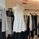 Thirteen women's clothing 2025 spring new Korean layered suspender vest women's temperament layered sleeveless skirt shirt