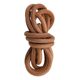 DIY material hand-woven cowhide rope natural color round head layer retro cowhide rope bracelet necklace skipping rope
