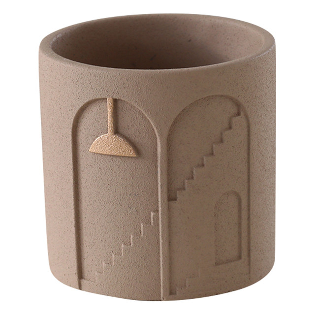 Cement flower pot simple creative personality green planting potted green spoofo and succulent medieval style creative flower pots 侘 水 水 水 水
