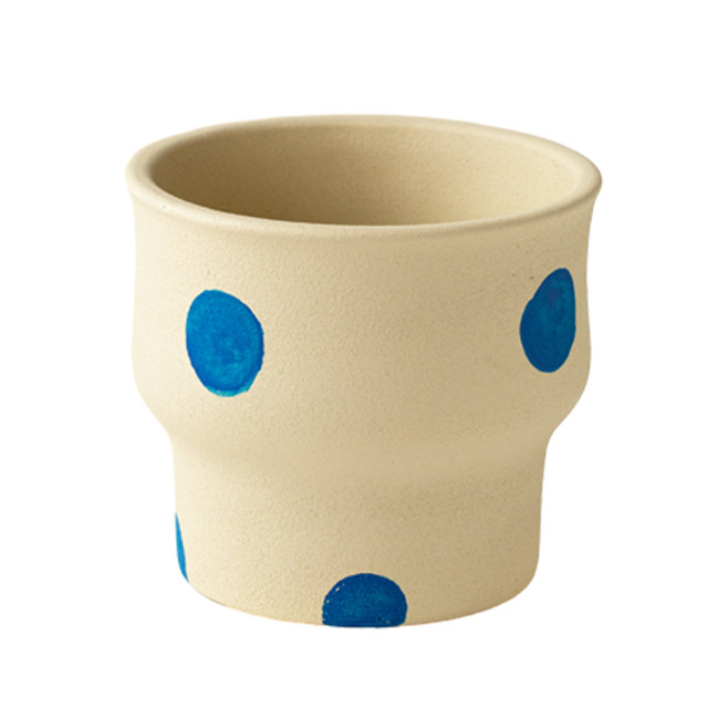 Simple and creative personality large diameter breathable cement flower pot Internet celebrity green plant pot green ivy succulent flower pot