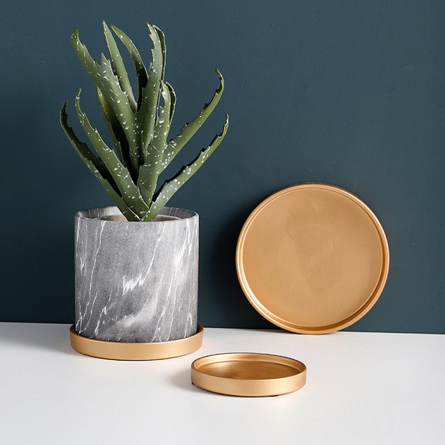 Jianyi water tray flowerpot ceramic tray round pothos succulent flowerpot chassis