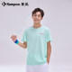 Fuchin style short-sleeved men's cool T-shirt women's top casual clothes breathable sportswear smoked badminton clothes