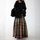 Wear lightweight, sporty and new feeling in all seasons 2025 spring and summer new Japanese expensive brand long printed skirt