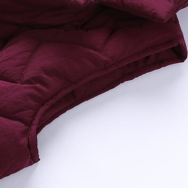 Autumn and winter new products, middle-aged women's long down cotton vest, foreign style mother's thickened outer suit collar, waistcoat and waistcoat