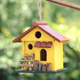 Outdoor bird nest garden courtyard layout landscape solid wood balcony yard garden decoration ornament simulated bird house bird nest

