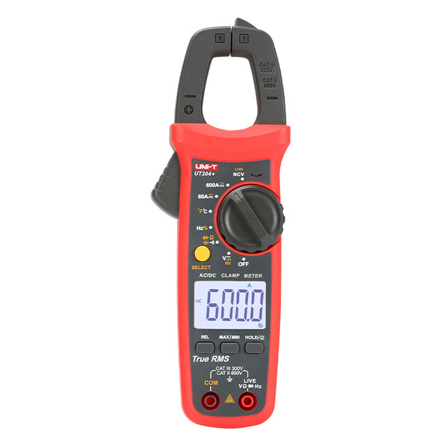 Unilide UT203/UT204+ digital clamp meter AC and DC dual-purpose clamp multimeter high-precision ammeter