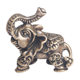 Pure Bronze Make Old Nafu Grand Elephant Couple Desktop Swing Home Feng Shui Play Tea Pets Old Copper
