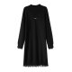 OSA half-high collar lace dress 2024 new women's high-end gold-feel autumn and winter bottoming skirt