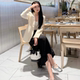 Collarless white suit women's jacket thin high-end 2025 spring and summer new V-neck slim fit slim temperament top