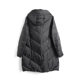 Fat Mrs. Plus Size Women's Winter Clothing New Black Fashion Hooded Loose Mid-Length Down Jacket Trendy 821401610