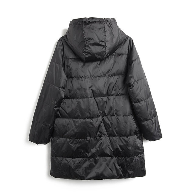 Fat Mrs. Plus Size Women's Winter Clothing New Fashion Hooded Korean Style Loose Mid-Length Down Jacket Trendy 521403210