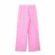 ZARATHESAME Summer Women's Casement Boxer Panties Details Striped Pajama Style Pants 3426252 046