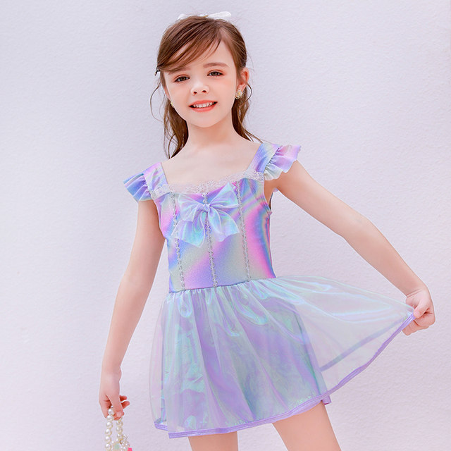 Children's swimsuit girl Korean split skirt swimsuit baby bikini girl cute bow swimsuit