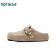 Hot style retro Birkenstock shoes for women 2025 new autumn casual toe-toe half slippers