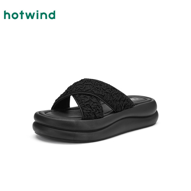 Hot air thick-soled sandals for women in summer 2025 new style of outdoor slippers heightened beach sandals beige versatile half-drag