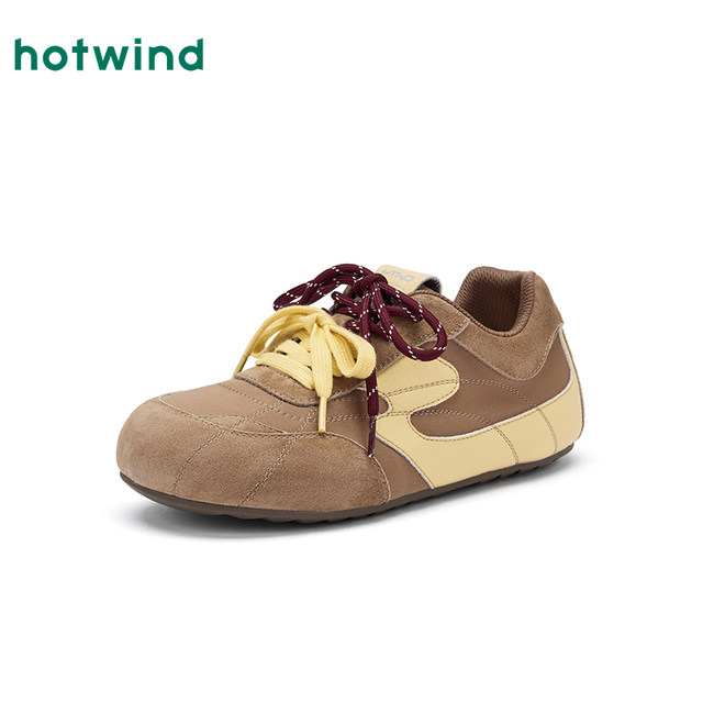 Hot air thin-soled casual shoes for women 2025 autumn new two-color shoelaces versatile women's shoes pink sports shoes