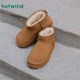 Hot air velvet snow boots for women 2025 winter new warm short boots outdoor fashion thick-soled cotton shoes