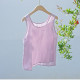 Thin pure cotton Japanese style literary women's clothing solid color sleeveless home base vest suspender spring and summer versatile layering vest