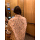 Luo Luosuke white denim outer female 2024 new printed early spring wear coat small and short jacket