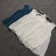 Daily single spring and summer square collar sleeveless polka dot waist pleated sexy large size loose slimming rear button hollow chiffon shirt