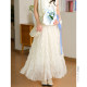 Small Ear produces a sweet mesh skirt with big hem skirt for women