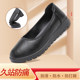 Hotel Shoes Women's Black Office Shoes Women's Leather Shoes Anti -Soft Bottom comfortable versic flat shoes Professional women's shoes
