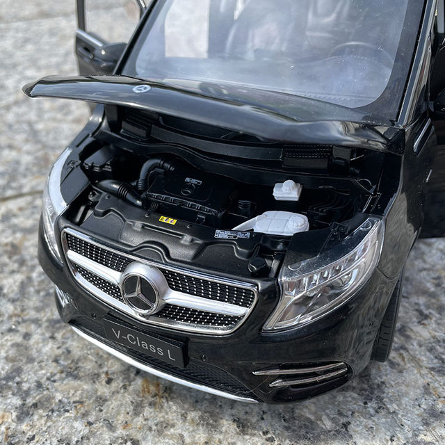 Modèle Réduit Norev 1/18 Mercedes-Benz V-Class L V260L MPV Noir/blanc - Voiture Miniature Neuve