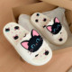 Slim strips Sweet and cool little black cat personalized sandals summer casual internet celebrity soft thick sole women outdoor one-line sandals