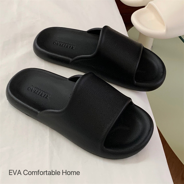 Thin strips couple casual home high-end anti-odor slippers summer eva soft bottom bathroom slippers men and women