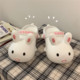 Thin Strips Cute Cartoon Rabbit Hole Shoes Female Summer Student Outerwear Non-Slip Ins Girls Heart Toe Sandals