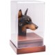 Spot Mostoys 1/6 Doberman animal head carving suit thug model movable with soldier doll ornaments