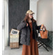 vogana Cannes large size original Korean style age-reducing jacket fashionable fake two-piece spliced ​​warm quilted cotton coat