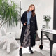 vogana Cannes home large size original autumn and winter retro loose slimming mid-length skirt for flesh-covering A-line skirt
